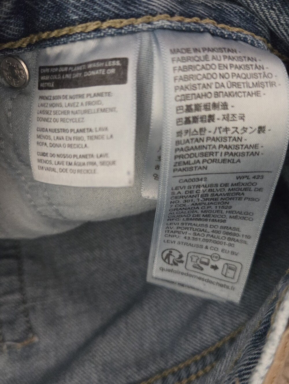 Levi's ‘94 Baggy Bootcut Medium Wash Denim Jeans Womens Size 27 - Picture 5 of 10